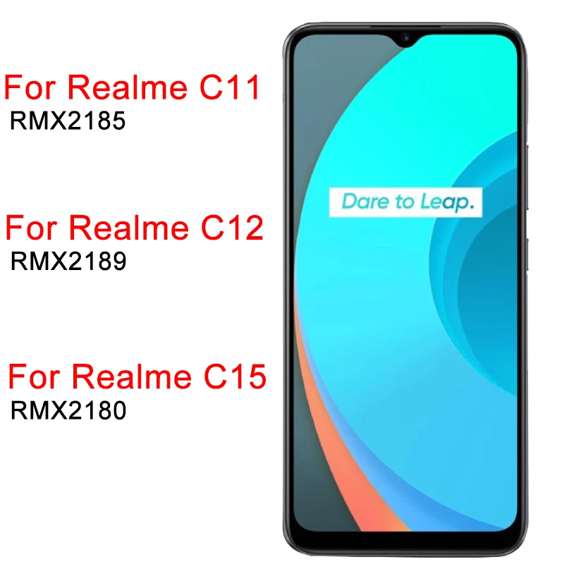 Original LCD For Realme C11 C12 C15 Display With Frame For Oppo Realme C15 RMX2180 LCD Touch Screen Panel 6.5\