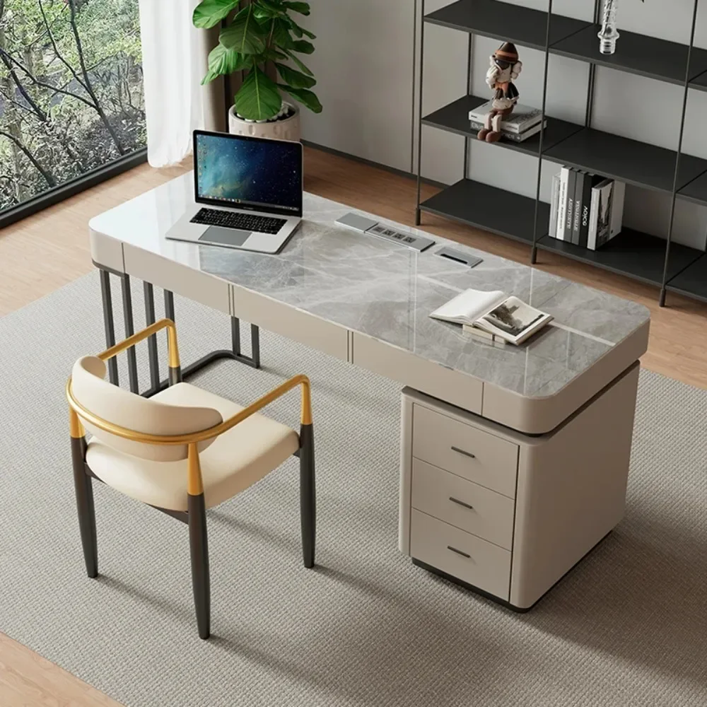 Slate Modern Office Desks Minimalism Household Write Beauty Office Desks Computer Italian Working Equipment Escritorio Furniture