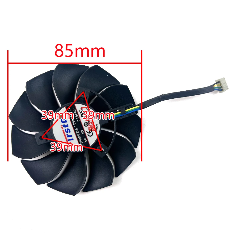 Cooling Fan 85MM 4PIN FD9015U12D For HP RTX3060MINI RX5500 5500XT video card fans
