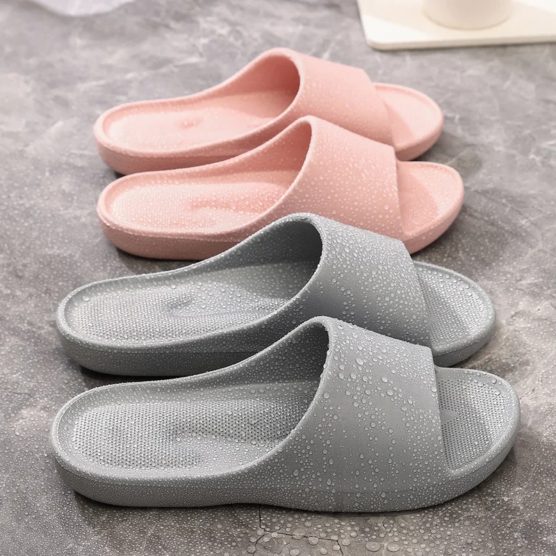 

New Women Slides Beach Summer Sandals Soft EVA Silent Anti-Slip Men Casual Home Slippers Light Indoor Bathroom Massage Shoes