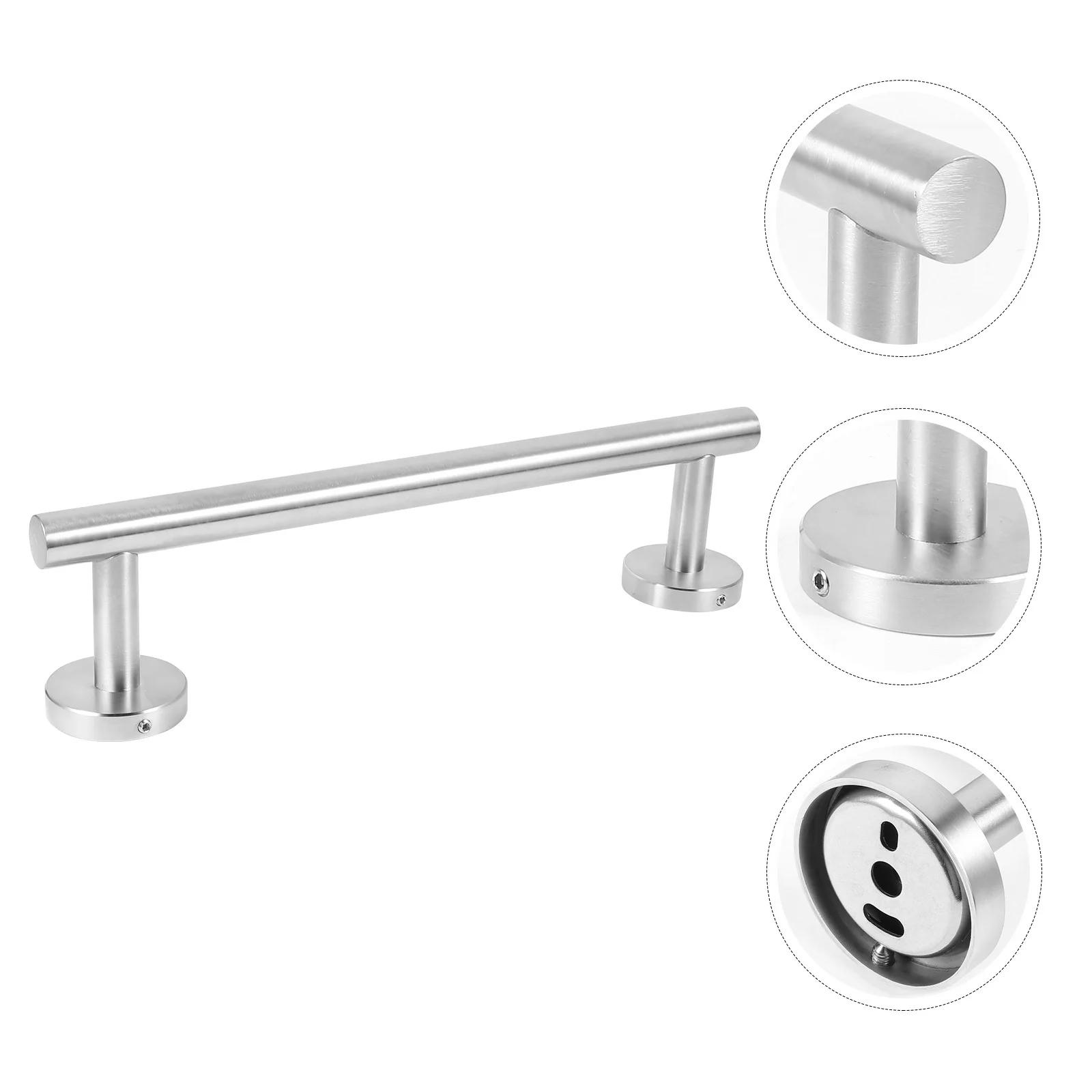 

1Pcs Stainless Steel Towel Rack Sturdy Wall Mounted Towel Holder Organizer Kitchen Bathroom Storage Scratch Resistant Scratch