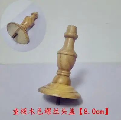 Half Body Props for Child Mannequin,Solid Wood Crown,Head Cover Accessories,Clothing Screw,Stereo Cutting,Clothing,Gold,A402,8cm