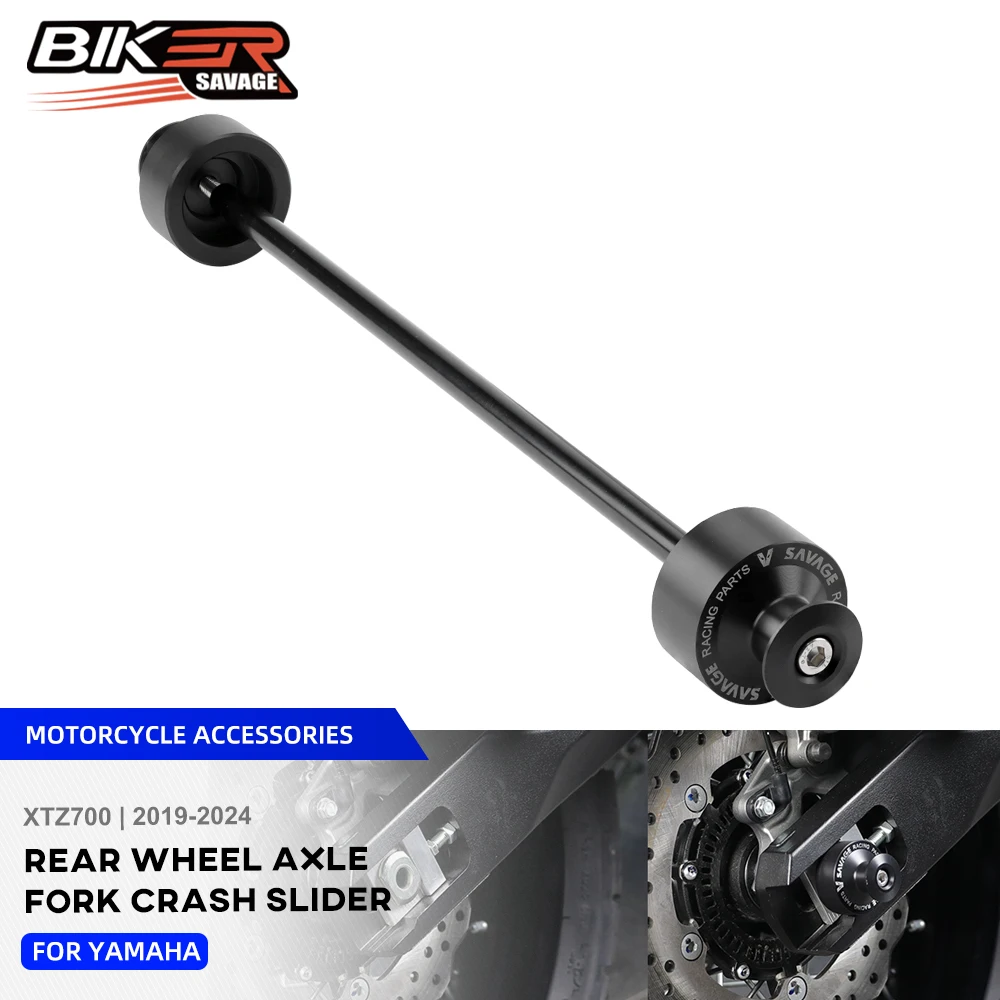 

For Yamaha Tenere 700 Rear Wheel Axle Fork Crash Slider Motorcycle Swingarm Spools Stand Screw Rally World Raid XTZ700 2024 2023