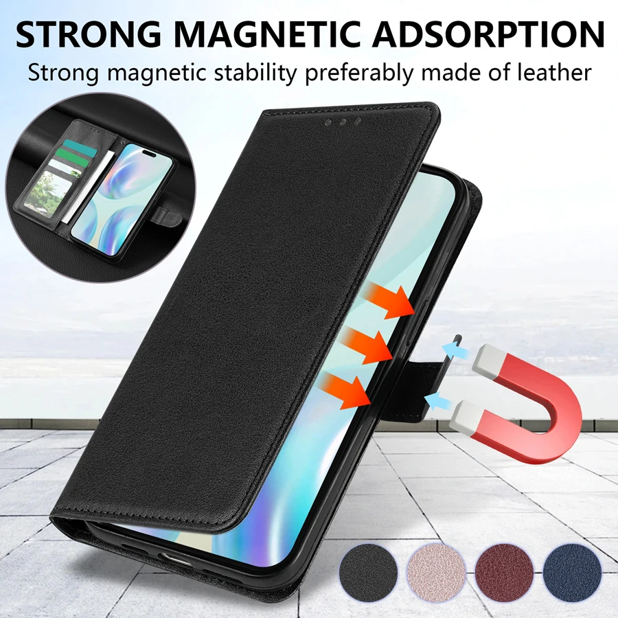 Wallet With Card Slots Classic Style Magnetic Flip Leather Case For Apple iPhone 15 Pro Max 14 Plus 13 12 11 SE 2022 X XR XS 8 7