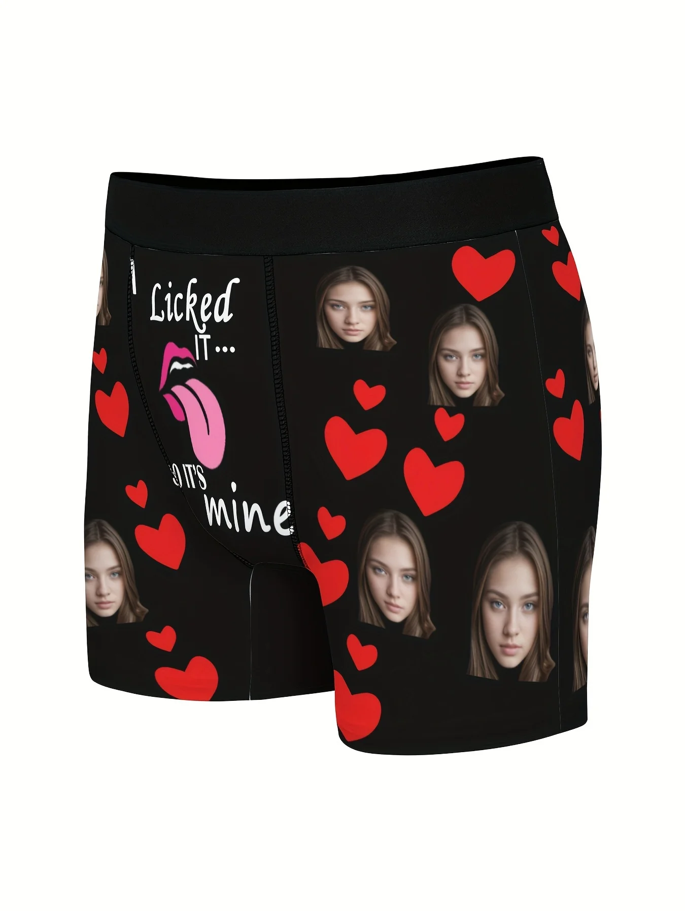 Herren-Boxershorts mit individuellem Foto, personalisiertes Gesicht, 3D-Druck, passend für Unterwäsche für Freund-Ehemann, perfektes Valentinstagsgeschenk