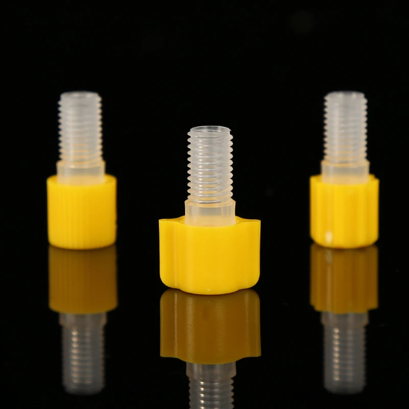Pre-Tightened PTFE Tube Connector Chemical Corrosion Resistant Pipe Fittings