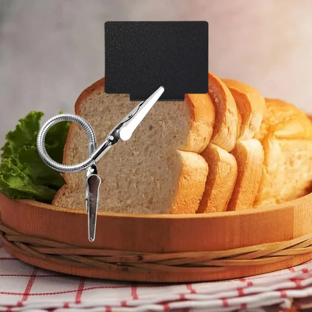 12/1 قطعة متعددة الوظائف التمساح كليب مزدوجة رؤساء خرطوم مرن لتقوم بها بنفسك مذكرة بطاقة صور صورة ملاحظة حامل مكتب الملحقات كليب #6