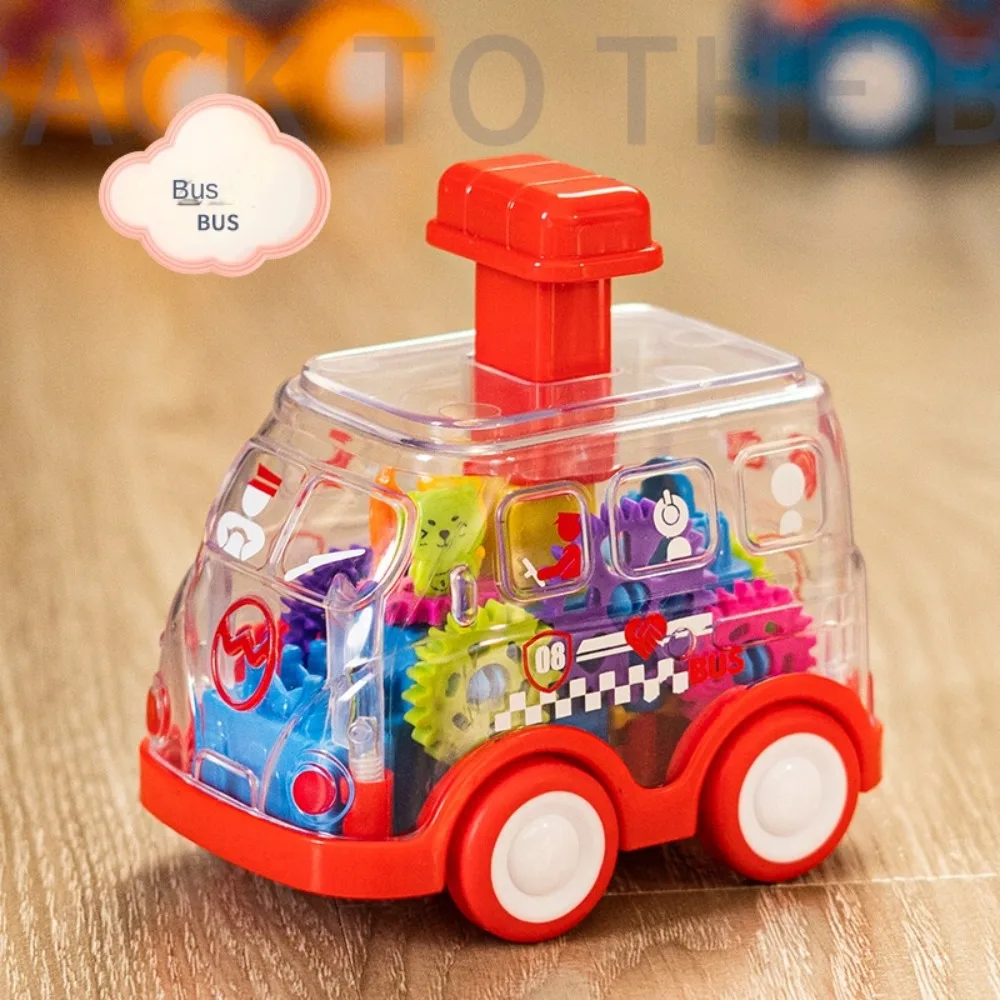 

Press Gear Car Pull Back Boy Flashing Animals Car Electric Car Toys Transparent LED Light Children Inertial Car Children's Toy