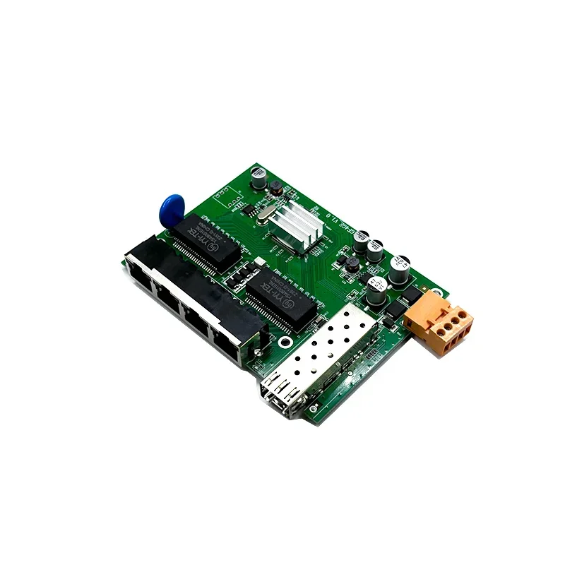 Module de commutateurs industriels réseau Ethernet SFP, 4ports, 10 m, 100 m, 1000m, 9V-54V, 1port