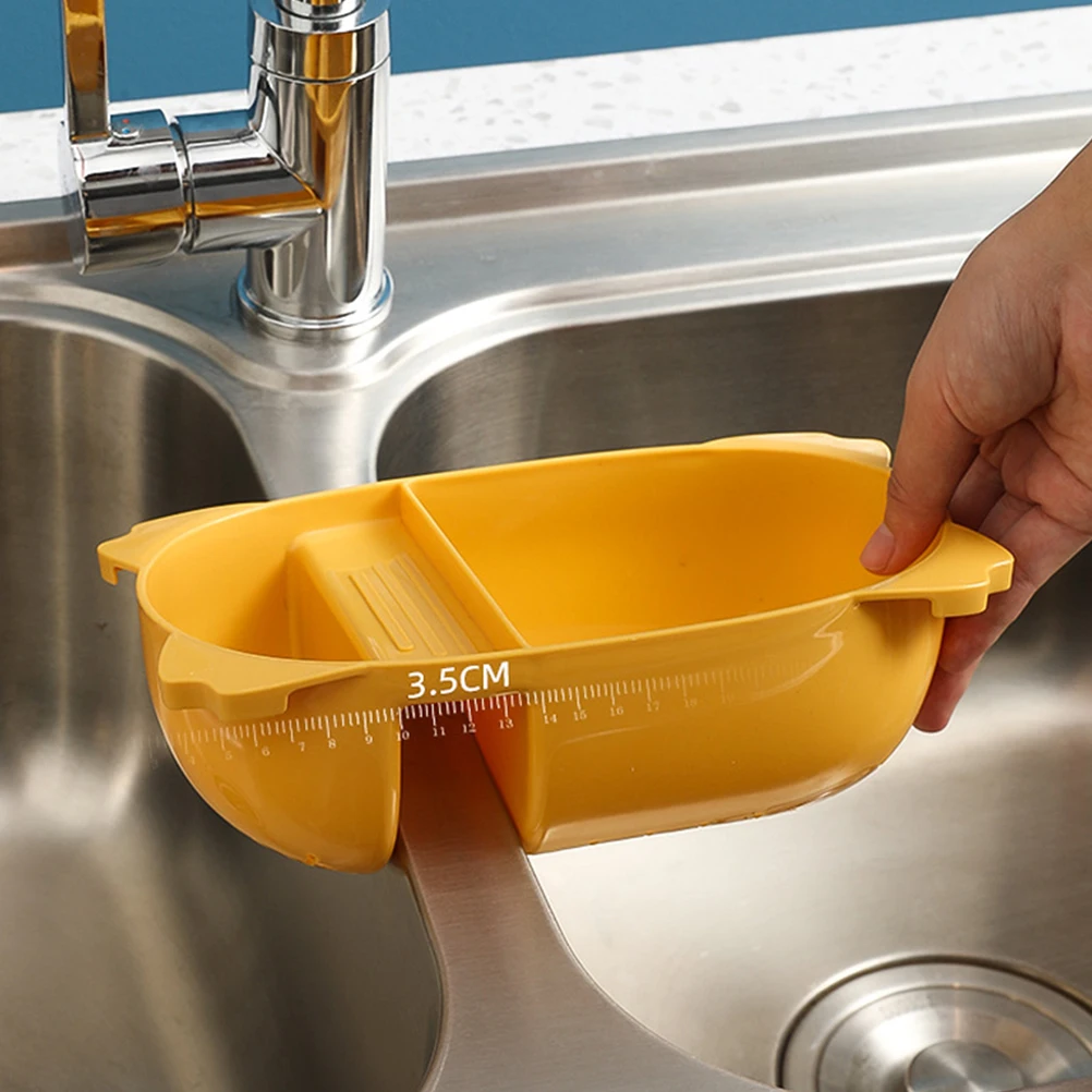 

Saddle Shape Kitchen Storage Basket Practical Drain Basket Efficient Drainage Sink Rack Home Use Multifunction