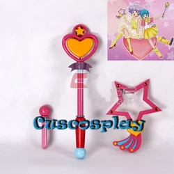 Anime Magical Angel Creamy Mami Wand PVC Cosplay Prop Halloween Christmas Cosplay Props for Girls Birthday Party Events Gifts