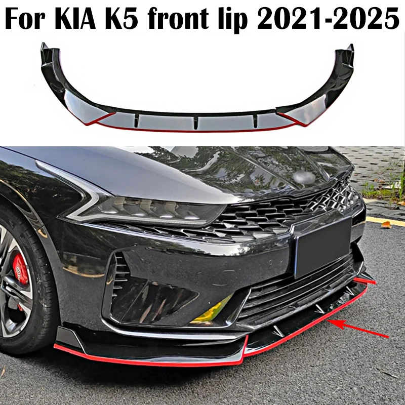 

For KIA K5 Front lip 2021 2022 2023 2024 2025 Car Front lip Front shovel Spoiler Splitter Diffuser Exterior parts Accessories