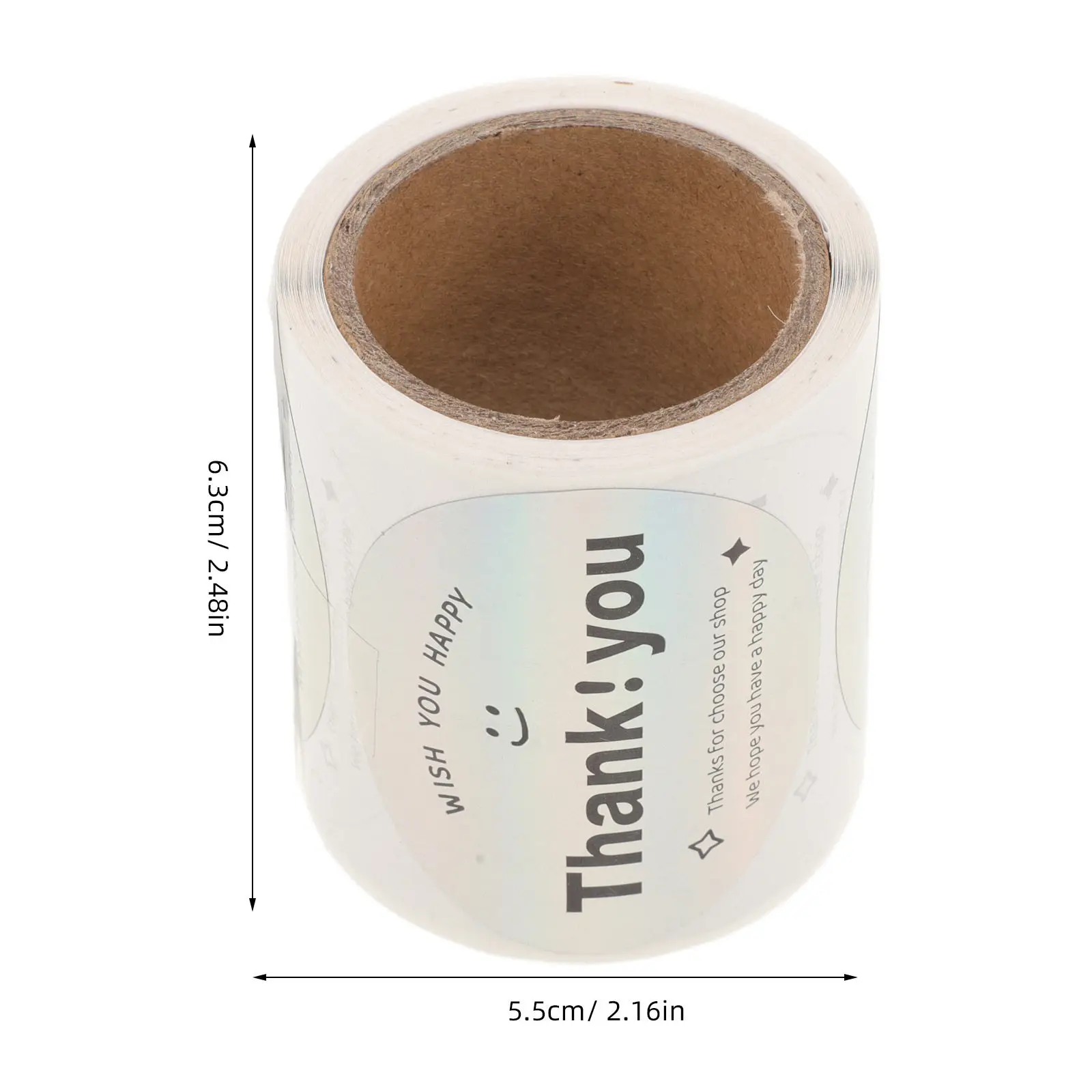 

1 Roll Thank You Label Sticker Durable Adhesive Decorative Gift Sealing Wrapping Sticker Sealing Stickers Roll