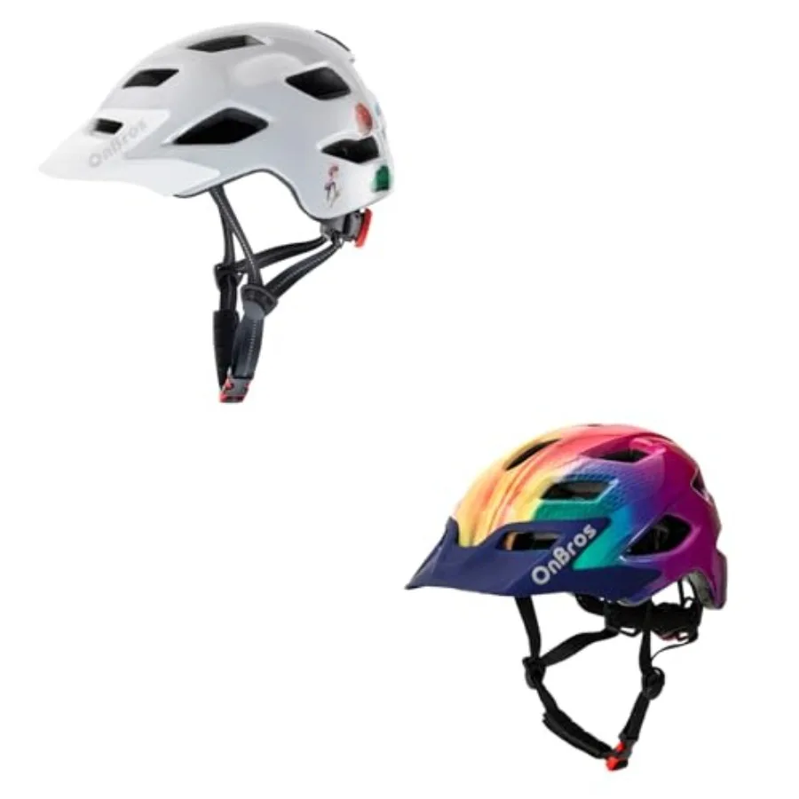 

Bike Helmet Helmet for Kid 5-8-12-14 Ages Helmet Boys and Girls Bicycle for with Visor Lightweight and Adjustable Youth Bike He