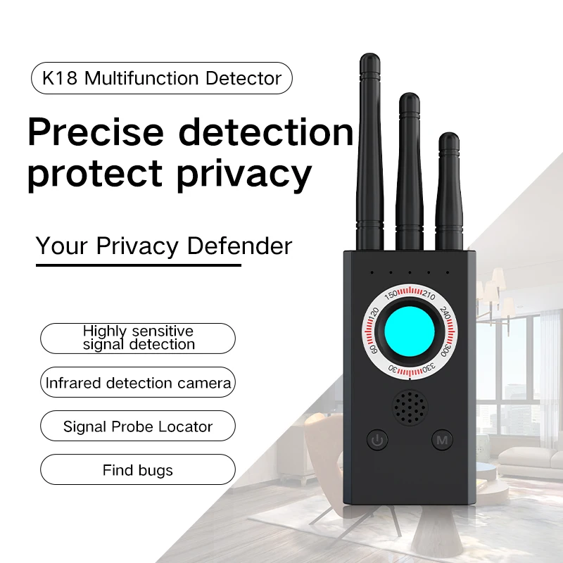 T16 Hidden Camera Detector Anti Candid Cam Lens Privacy Protection Wireless RF Signal Scanner GPS Locator Spy Bug Garget Finder