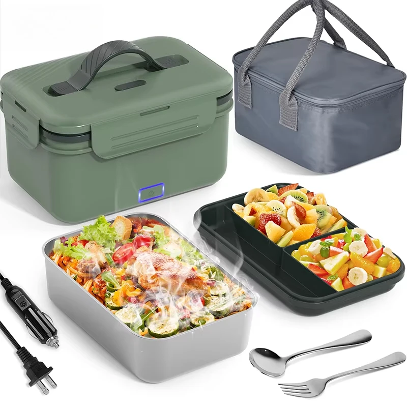 

Herrfilk 100 Вт электрический ланч-бокс с подогревом еды самонагревающийся ланч-бокс из нержавеющей стали 304 большой емкости электрический ланч-бокс