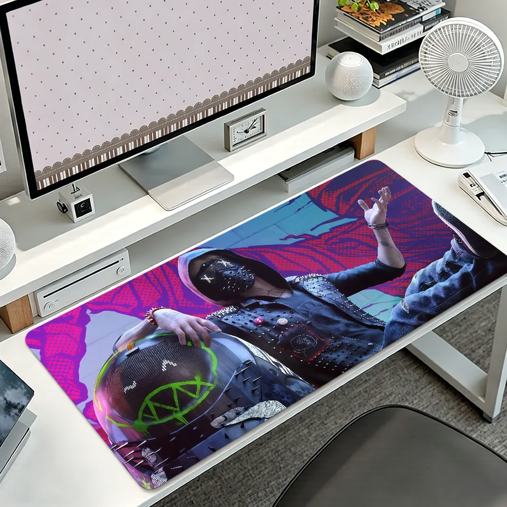 W-Watch D-Dogs 2 Mouse Pad Non-slip Thickened MousePad Student Gaming Cushion Large Writing Lockedge Office