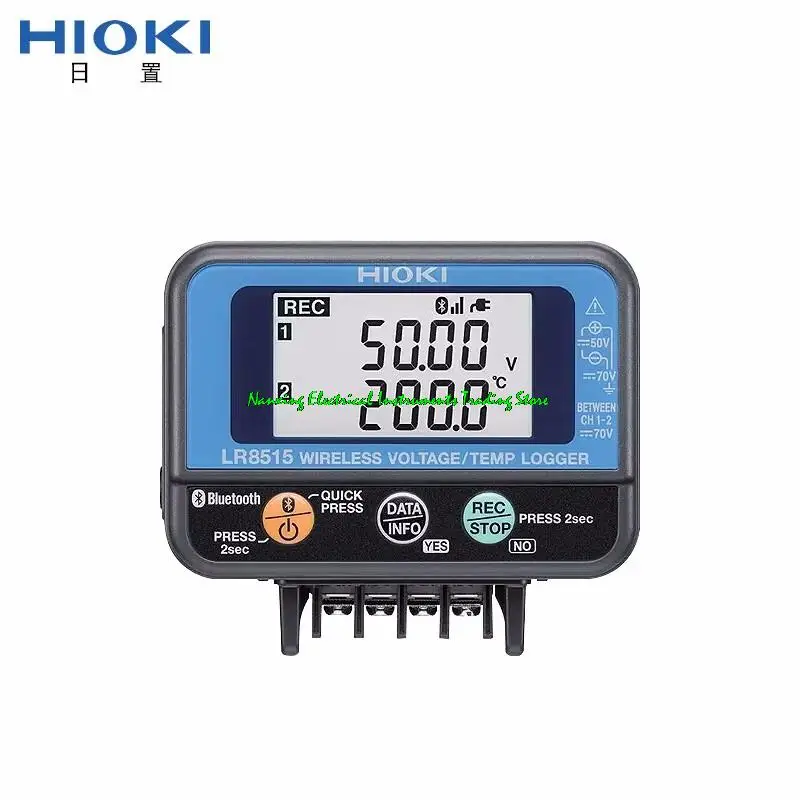 HIOKI WIRELESS VOLTAGE/TEMP LOGGER LR8515 can Optional Voltage Input and Thermocouple Types K or T sensor