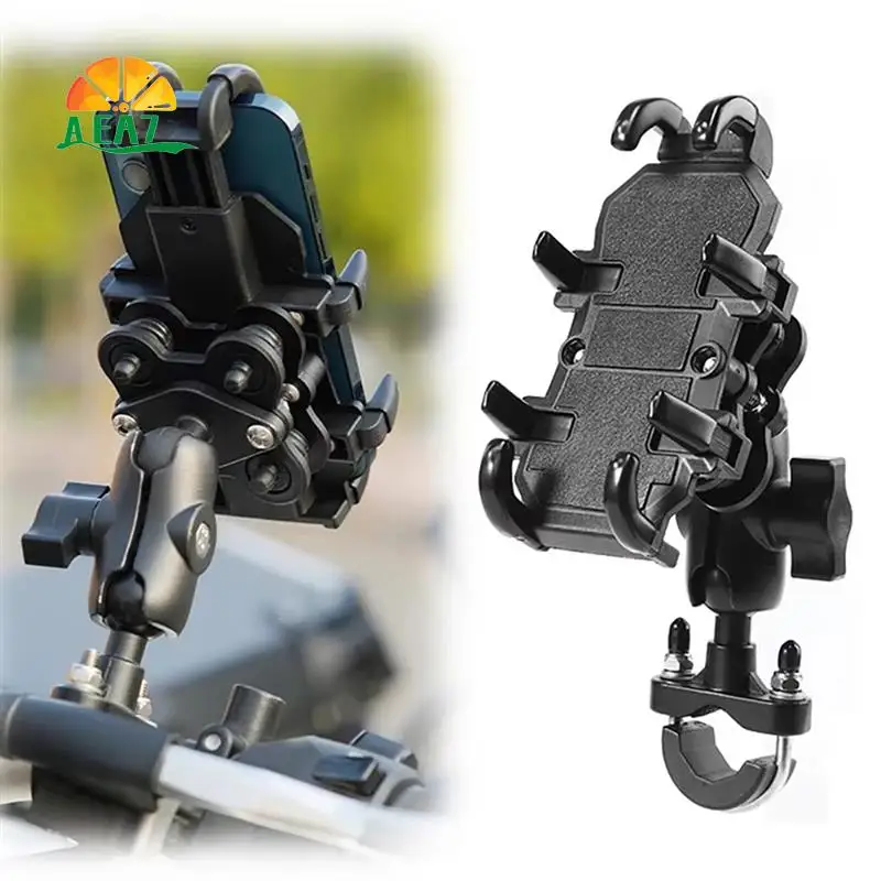 

AEA7-Motorcycle Riding GPS Electric Bike Bicycle Motorbike Handlebar Phone Holder Mount Bracket Shock Absorb