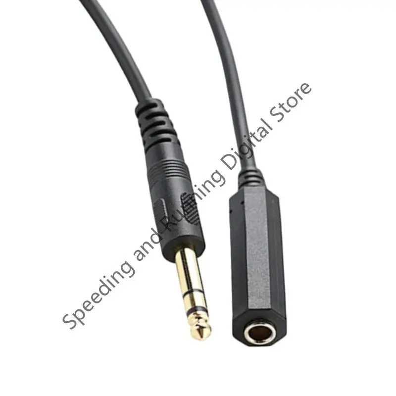1.5meters 6.35mm Male to Female Extension Cord 1/4 Inch TRS(Stereo) Cable for Guitar Bass Mixer Microphones