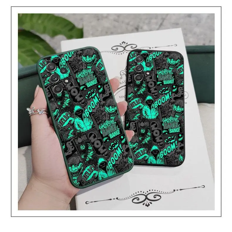 Funda de teléfono Blackened Boom Bang para Realme, 12 Pro, 12 Pro, Realme, 12 + Realme, 12, 12X Plus