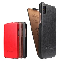 Luxury Leather Vertical Flip Case For Iphone XS XR 8 SE 15Pro Vintage Leather Cover Shell For Iphone 13 12 Mini 11 14 15 Pro Max
