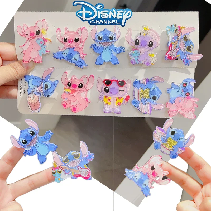 

Disney Lilo & Stitch Series Hair Clip Girl Cute Cartoon Clip Versatile Anime Character Hair Clip Girl Kawaii Hair Accessories