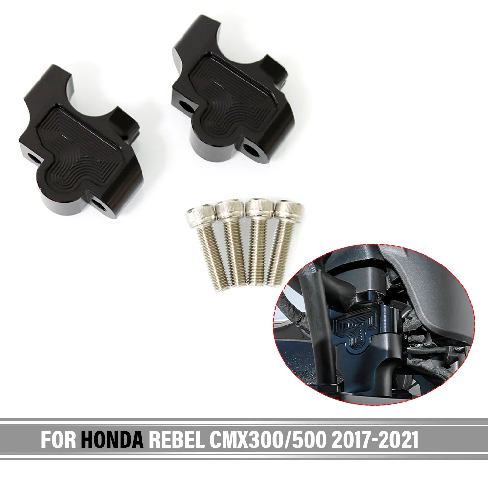 

Motorcycle Bar Clamps Raised Handlebar Handle Bar Risers Mount Adapter For Honda CM300 CMX300 CM500 CMX500 CM1100 2017-2021