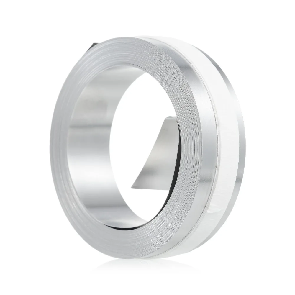 Aluminum Embossing Label Tape Non Adhesive 12mm Width Manual Embossing Tape Embossing Practical Aluminum Embossing Tape