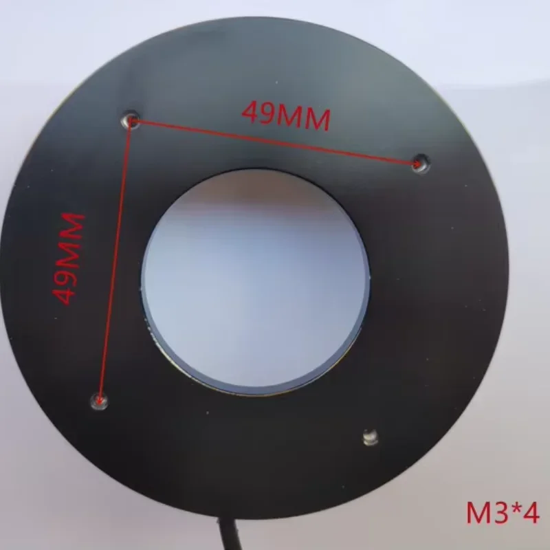 110 V-240 V 160 lampa LED mikroskop źródło światła 40mm średnica wewnętrzna oświetlacz pierścieniowy do przemysłowych kamer CCD narzędzia TVE