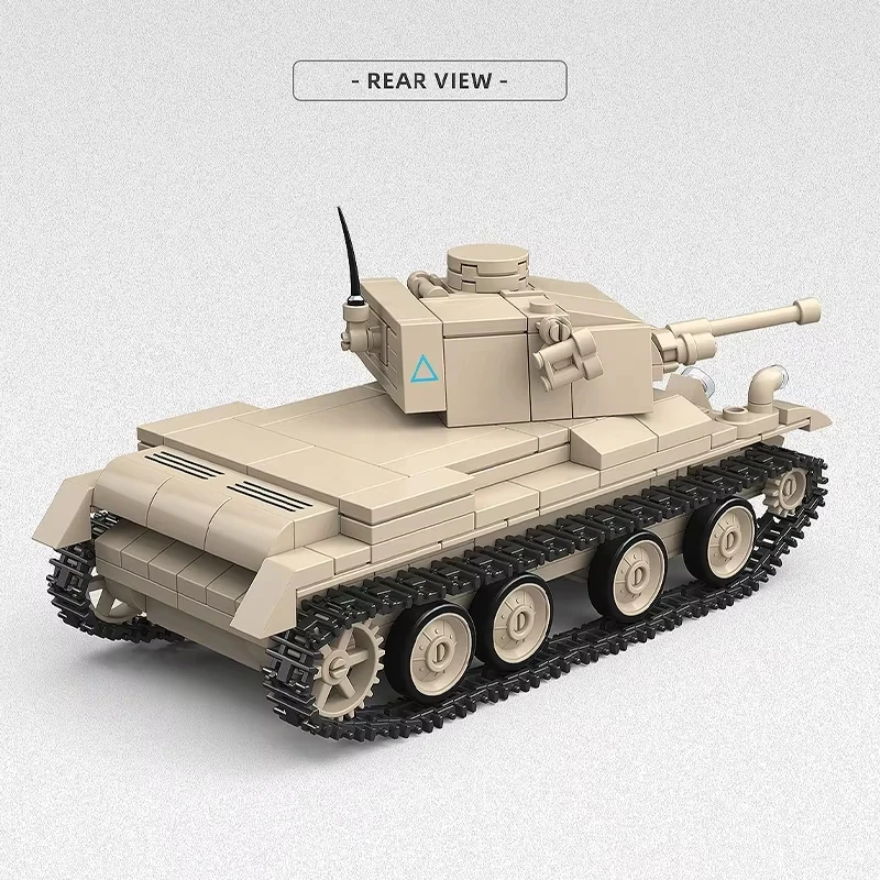 第二次世界大戦英国戦車ビルディングブロックキット - クルーザー A13 MK。 I & 歩兵 MK III 装甲車両レンガモデル軍事おもちゃキッズギフト