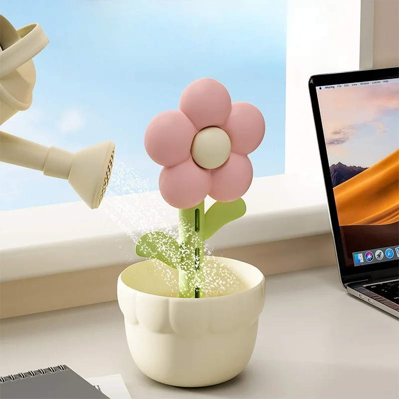Mini Desktop USB Humidifier Home Small Flower Shape Silent Bedroom Large Fog Volume Pregnant Women Air Humidifier Car Humidifier