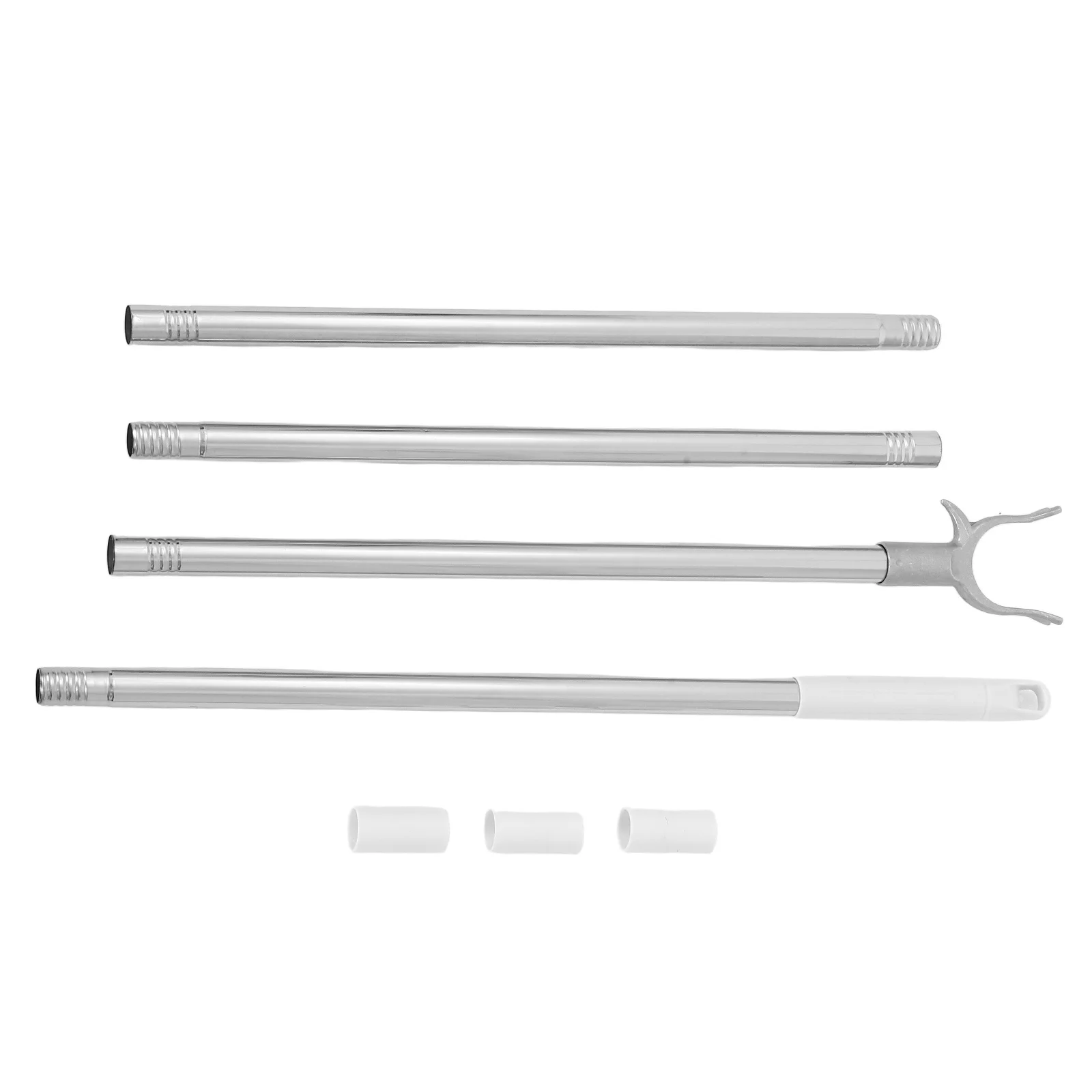 قضيب تجفيف الملابس خطاف معدني قوي على شكل حرف U قابل للتعديل الربط القطب لخزانة الملابس شرفة أداة الوصول إلى الغسيل في الهواء الطلق