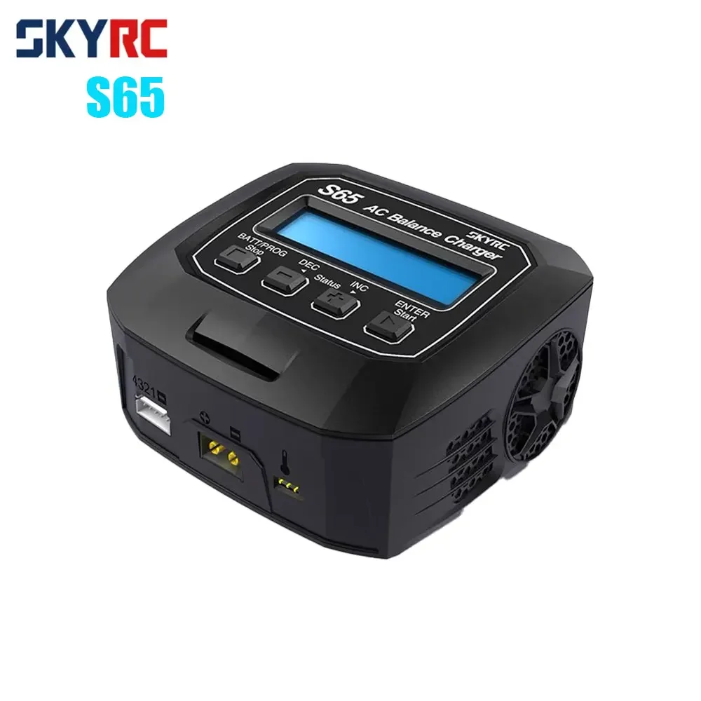 

SKYRC S65 AC Balance Charger 10W Discharger XT60 Connector 65W 6A Smart Charger for LiPo/LiFe/Lilon/NiMH/NiCd/PB/LiHV VS B6 S60