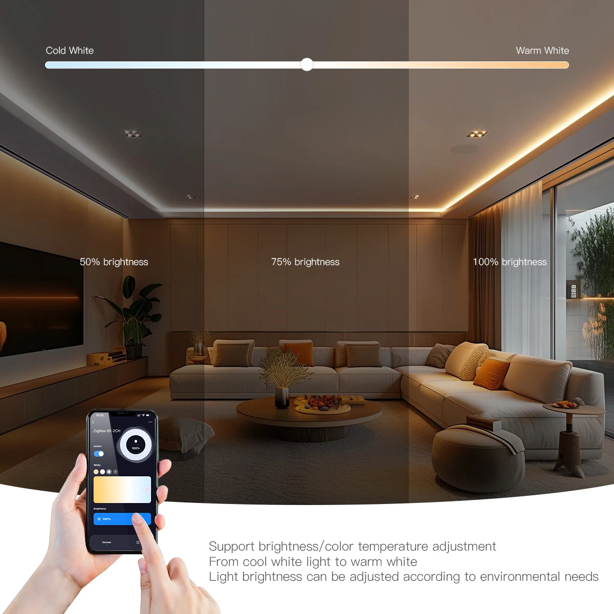 ZigBee 3.0 RGBCCT/RGBW/RGB/CCT/Single Color LED Strip Light Controller Dimmable for Tuya Gateway Bridge SmartThings Bridge