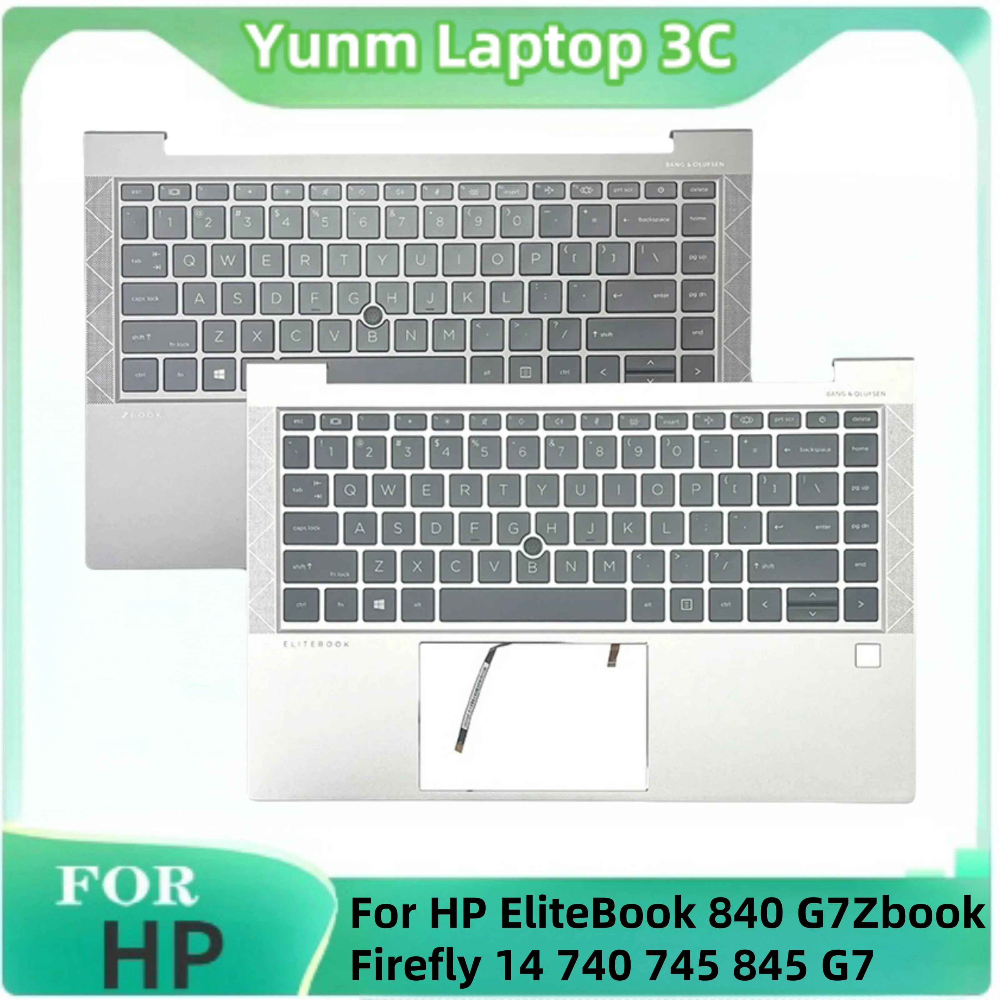 

New Original For HP EliteBook 840 G7 G8 Zbook Firefly 14 740 745 G7 G8 For Laptop US Backlit Keyboard Plamrst Case M07090-071