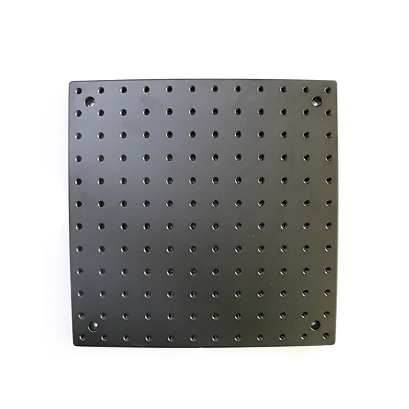 placa plana optica optical experimental breadboard aluminio duro honeycomb vibracao isolamento trabalhando plataforma 300x300x13 mm 01