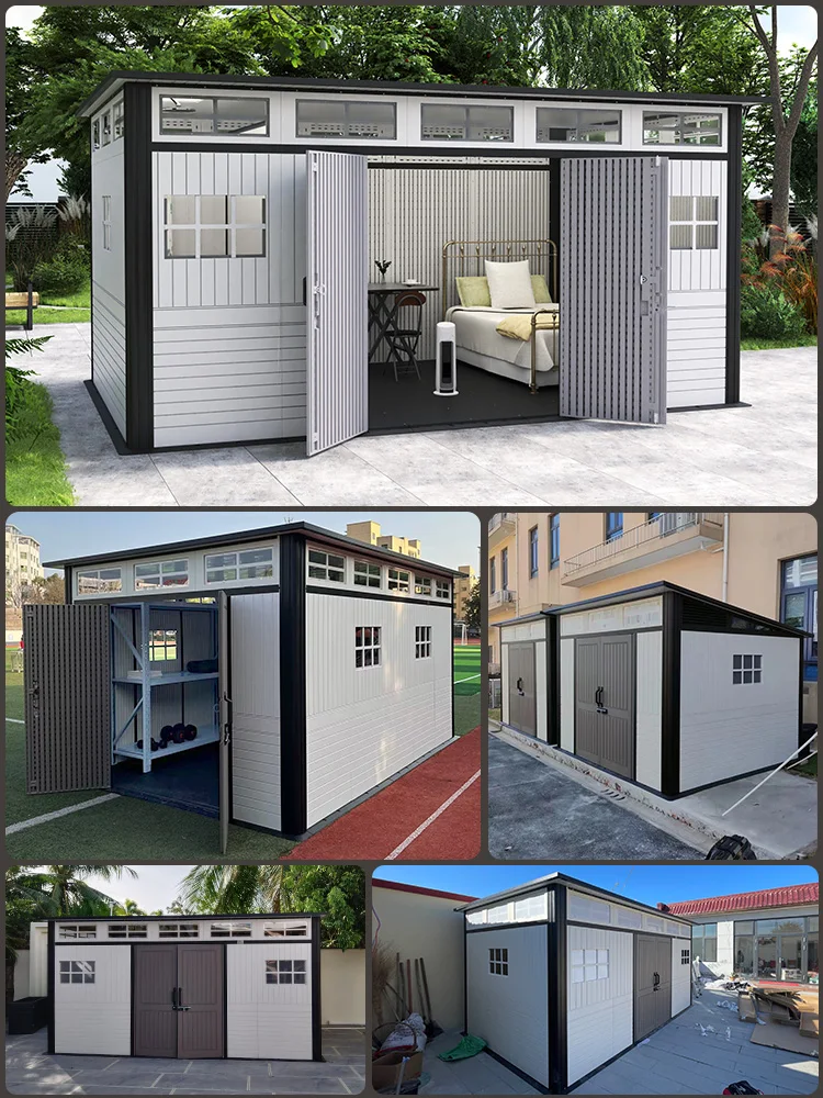 Simple house Outdoor tool room Storage Garden courtyard Warehouse storage Combination  Residential home