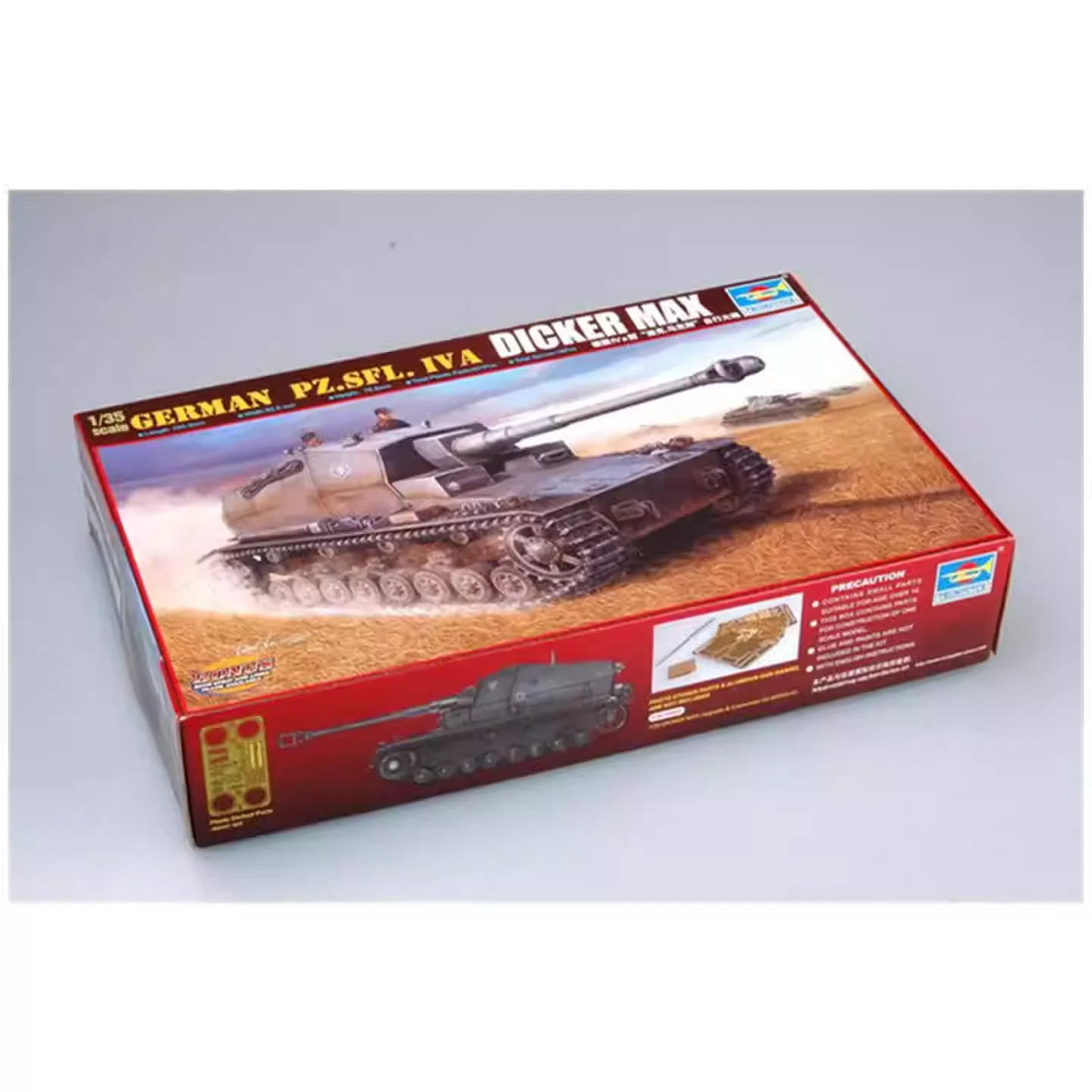 Trumpeter 1/35 00348 Allemand Pz. Sfl. IV A Dicker Max – Kit de modèle d'échelle d'assemblage militaire, jouet de bricolage, Collection cadeau d'anniversaire