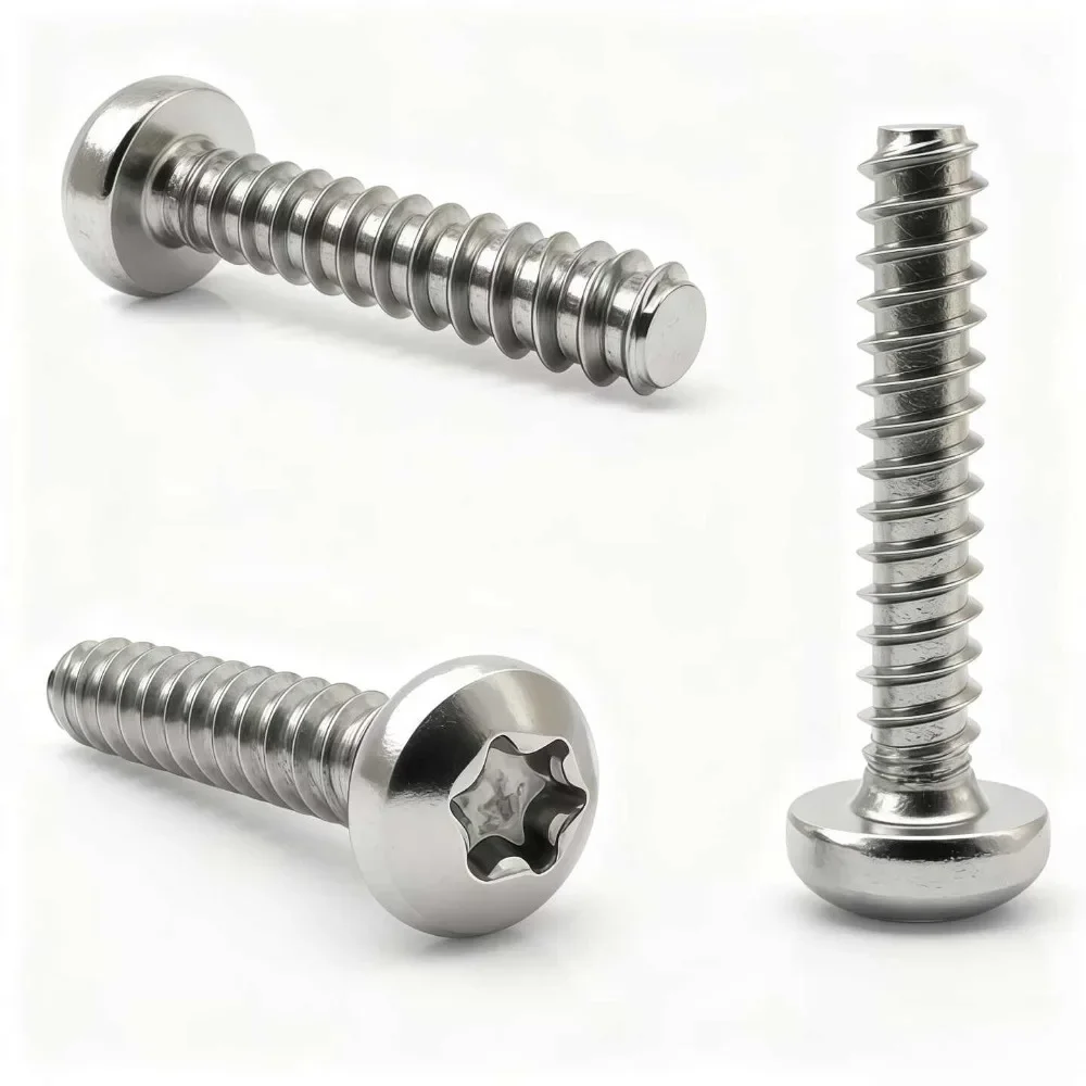 304 A2Stainless Steel Round Head Torx Screws M8 M10 Pan Head Security Screws Anti-Theft Bolts Length 10mm - 100mm wear-resistant