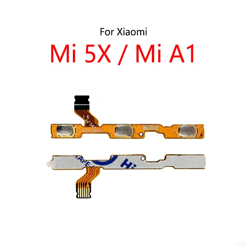 Power Button Switch Volume Mute Button On / Off Flex Cable For Xiaomi Mi 5X / Mi A1