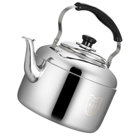 Whistling Tea Kettle Stainless Steel Teapot Teakettle for Stovetop Induction Stove Top 4L