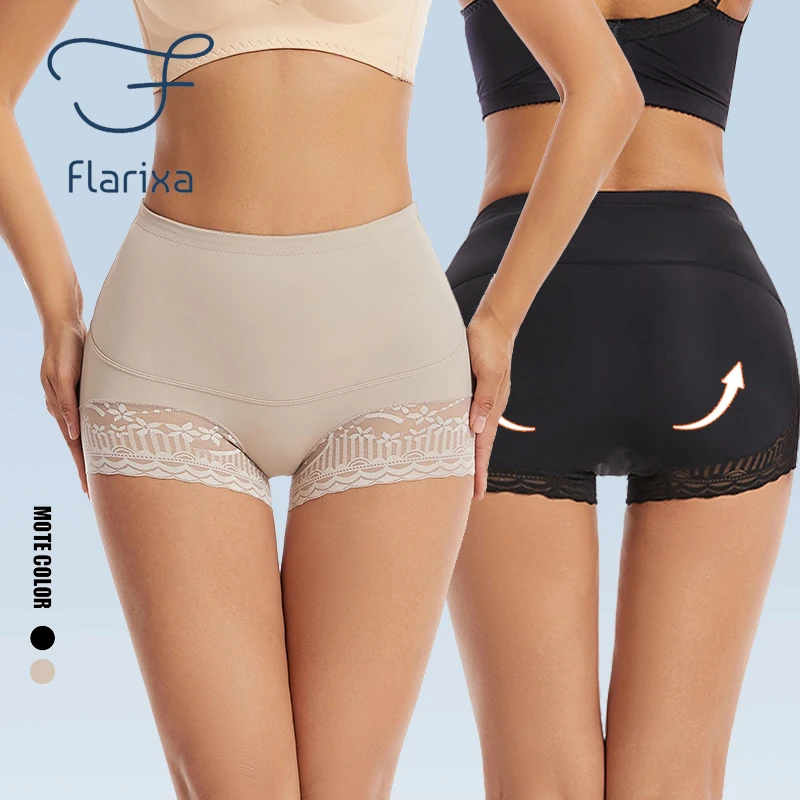 

Flarixa Seamless Shapewear Women Tummy Control Panties High Waist Slimming Shorts Flat Belly Shaping Underwear Body Shaper Pants