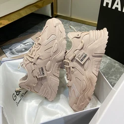 Tenis Feminino 2023 Autumn Classics Ladies Casual Shoes Beige Women's Vulcanize Shoes Woman Chunky Sneakers Fashion Outdoor Shoe