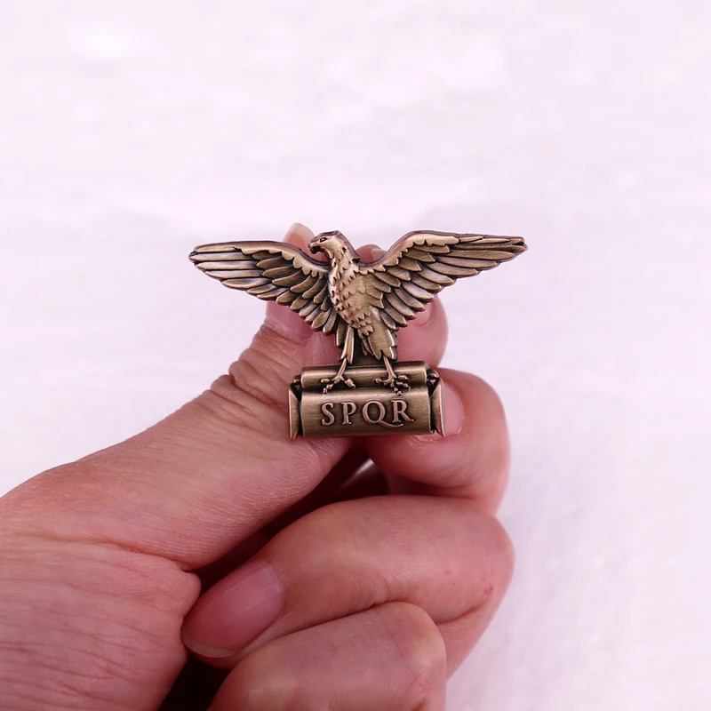Roman Empire SPQR with Eagle Emblem Badge Enamel Pin Brooch Jewelry