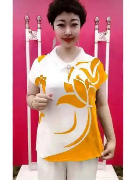 เสื้อยืดแฟชั่นผู้หญิง ฤดูร้อน รุ่นใหม่ ทรงหลวม ใส่แล้วดูผอม สไตล์ลำลอง คอตุ๊กตา พิมพ์ลายเกาหลี ดีไซน์สร้างสรรค์