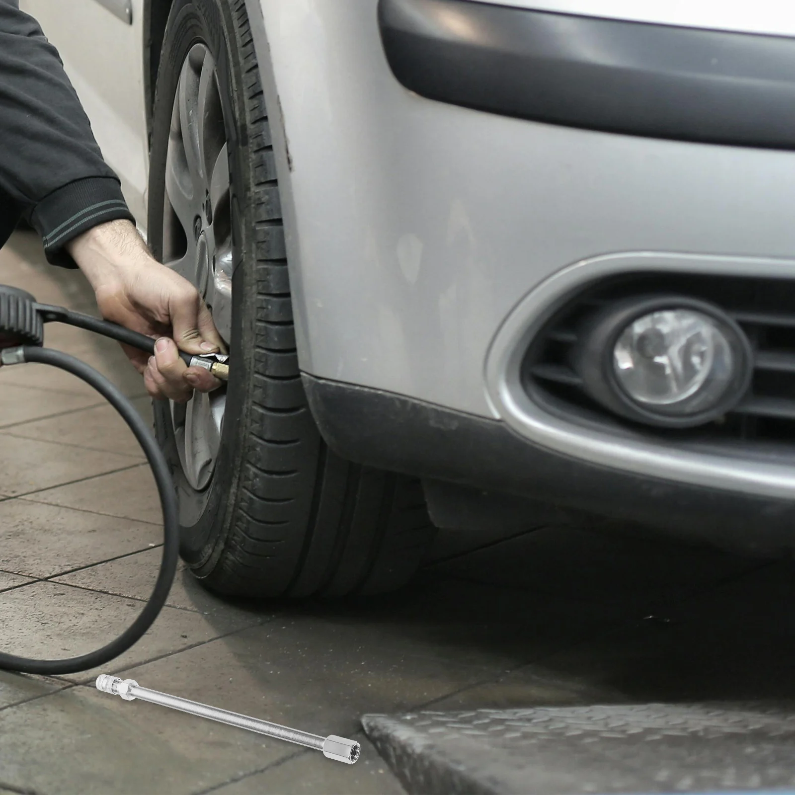 

Tire Valve Extension Copper Inflation Rod for Car Motorcycle ATV Fits Various Models Easy to Use Durable Reliable Stylish Valve