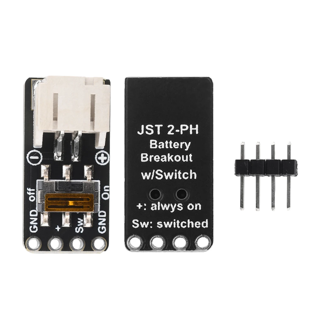Switch JST-PH 2-pin Connector 600mA Prototype Design Of Lithium Polymer Battery Module For Li-ion Battery 6V Button Battery