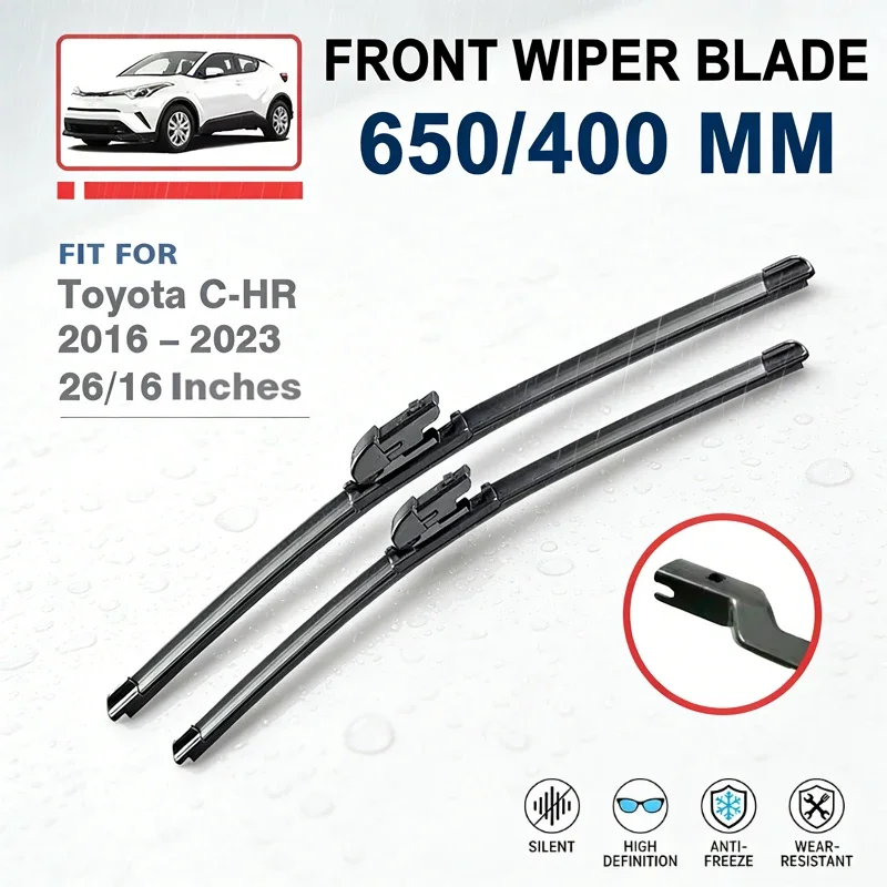 

Front Wiper Blades 26"+16" For Toyota C-HR CHR 2016-2023 Windshield Windscreen Car Accessories 2022 2021 2020 2019 2018 2017