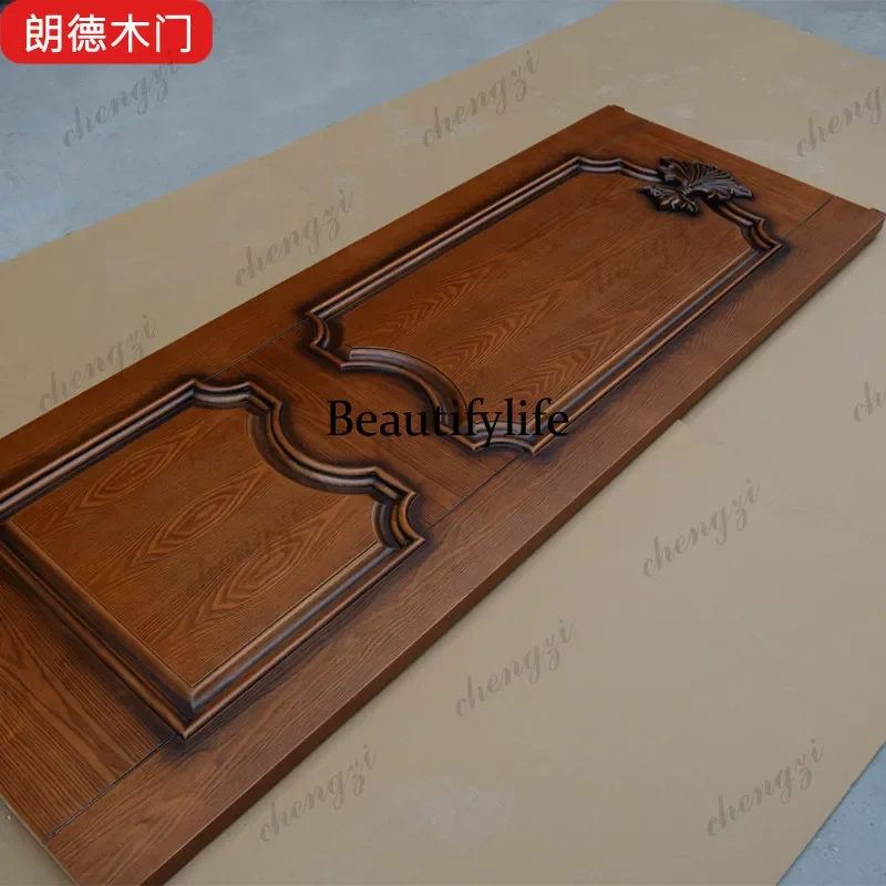 C178 American retro interior suite bedroom European open paint installation custom casement multi-layer knuckle solid wood door